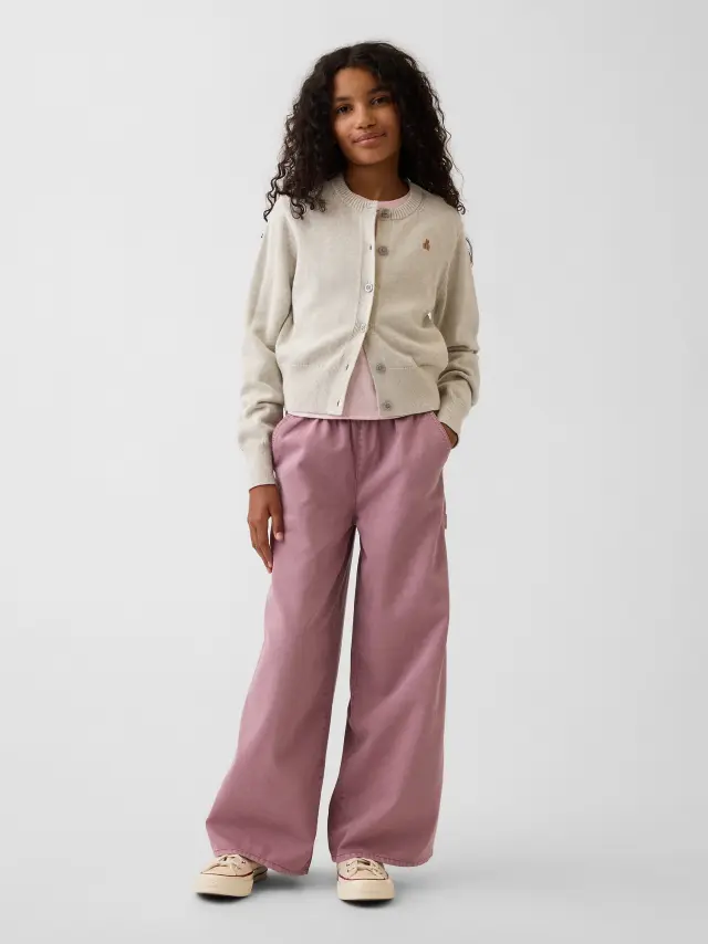 Παιδικό Παντελόνι Utility Φαρδιάς Γραμμής Wispy mauve