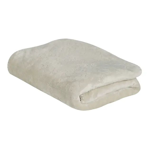 Κουβέρτα Αγκαλιάς 75x100 Fleece Relax Das Home 4906 Ecru 100% Πολυέστερ