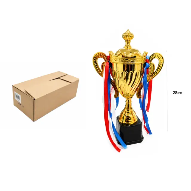 Κύπελλο Βράβευσης Χρυσό με Κορδέλες 28cm - Gold Trophy Cup with Ribbons 28cm 0332033 2