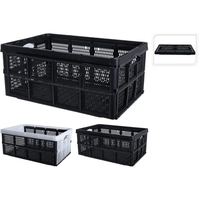 Καφάσι Πτυσσόμενο 32lt Πλαστικό 48x35x24cm Σε 2 Χρώματα