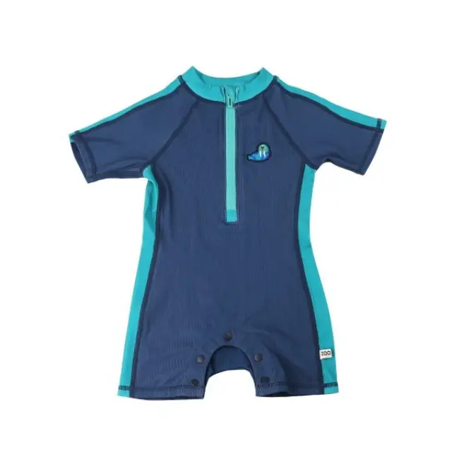 Zoocchini Κοντομάνικο Surf Suit με Στάμπα Walrus/Dark Blue ZOO12803