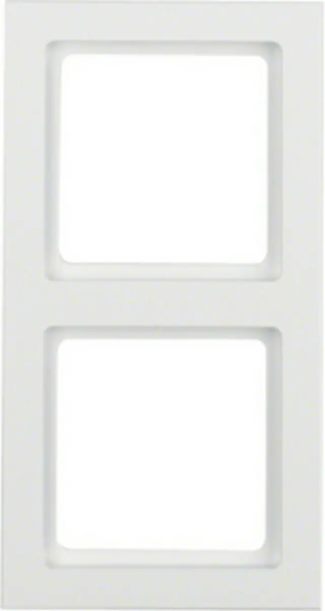 Frame 2gang Q.3 polar white velvety