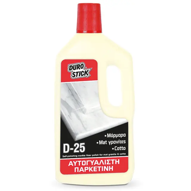 Durostick D-25 Αυτογυάλιστη Παρκετίνη Μαρμάρων Μωσαϊκών Ματ Γρανιτών και Cotto 1 lt