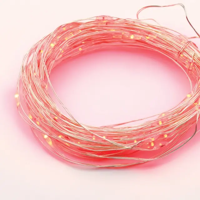 ΛΑΜΠΑΚΙΑ 100 LED ΣΕ ΣΕΙΡΑ ΚΟΚΚΙΝΟ ΑΣΗΜΙ ΜΕ ΜΠΑΤΑΡΙΕΣ 3xΑΑ ΧΡΟΝΟΔΙΑΚΟΠΤΗ & ΚΑΛΩΔΙΟ ΧΑΛΚΟΥ 10m IP44 10mm / X01100415