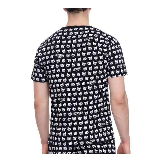 Moschino Ανδρικό T-Shirt Teddy Bear Crewneck, Χρώμα Μαύρο 3
