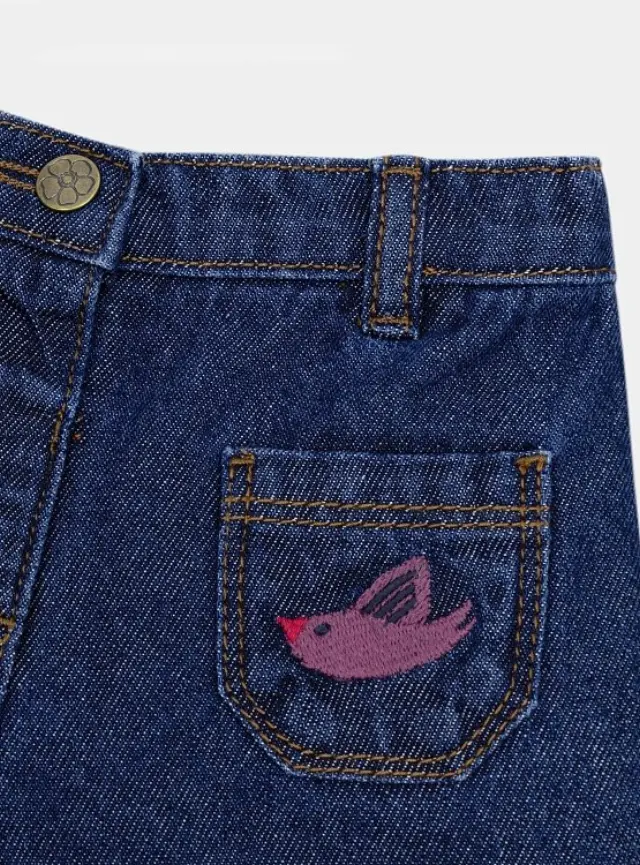 Βρεφικό Παντελόνι Τζιν για Κορίτσια Birdie Denim ΜΠΛΕ 3