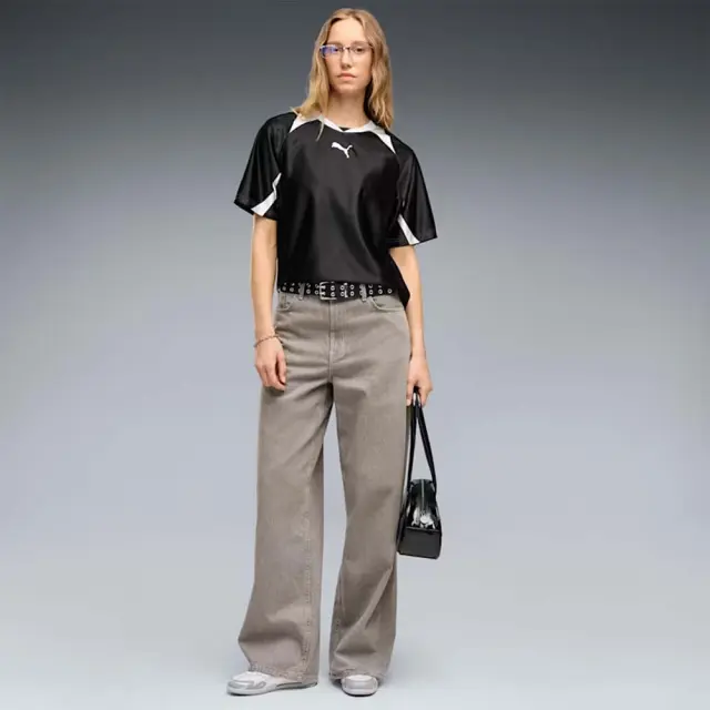 Puma Women's Street Relaxed Jersey Tee Μαύρο 695424-01 (Puma) 3