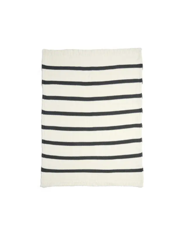 Mamas & Papas Παιδική Κουβέρτα Πλεκτή 70*90 cm Monochrome Stripe