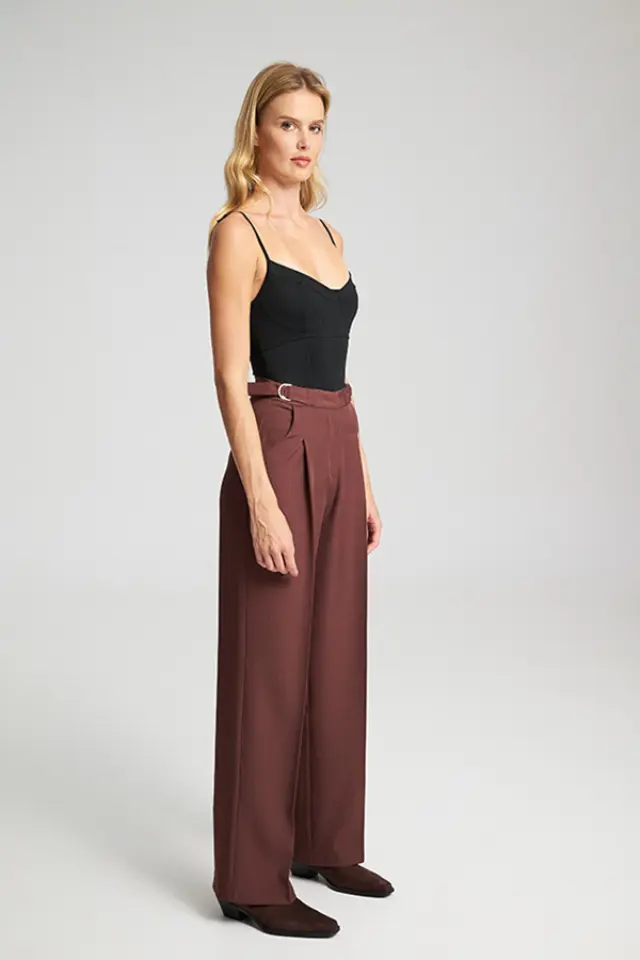 Παντελόνι Wide Leg με Ζώνη KENDRA Trousers - XL 3
