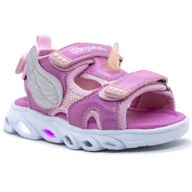 Πέδιλο Conguitos Ροζ με φωτάκια Μονόκερος Cosh260015 - 32 2