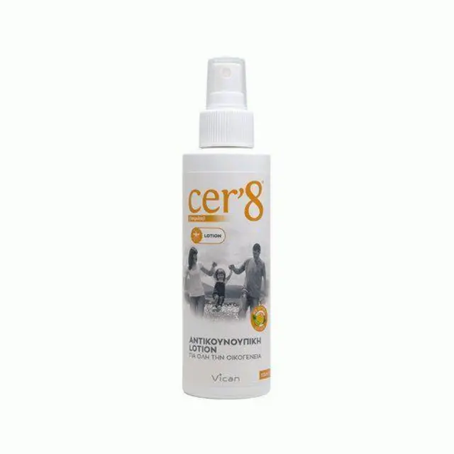 Cer’8 Lotion Εντομοαπωθητική Λοσιόν Για Όλη Την Οικογένεια 125ml