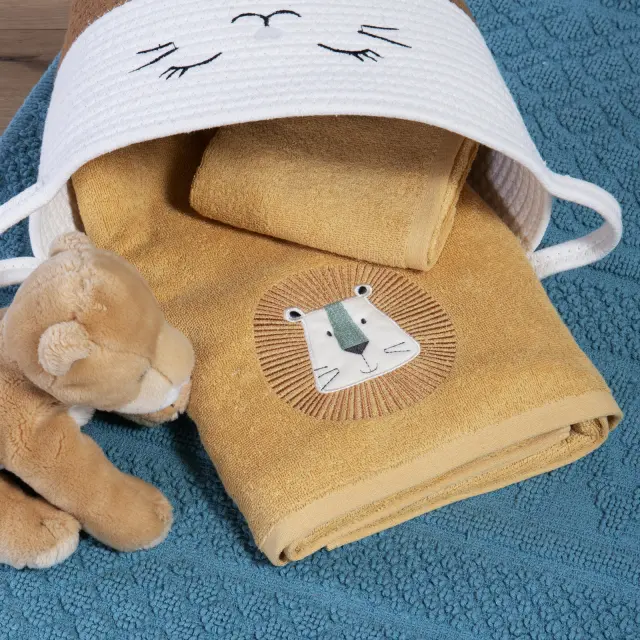 Πετσέτες Βρεφικές Σετ 2τεμ. Wild Company Nef Nef Homeware, 100% ΒΑΜΒΑΚΙ - YELLOW (041051) 2