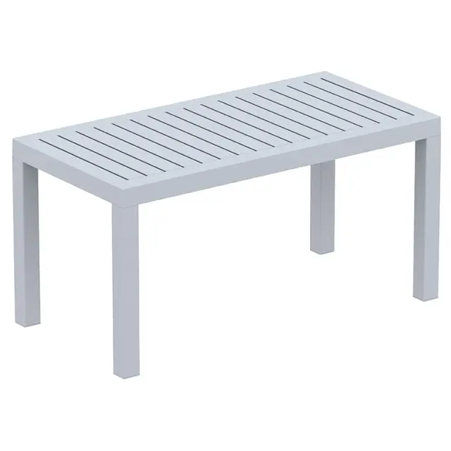 Τραπέζι OCEAN Silver Grey PP 90x45x45ε.