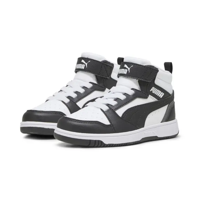Puma Rebound V6 Mid (393831-01) - Λευκό-Μαύρο - 39 3