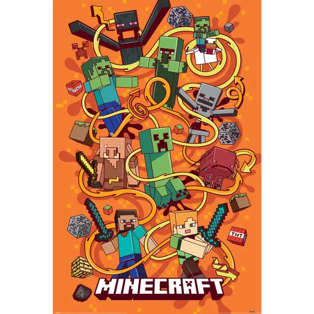 Αφίσα Minecraft Funtage Montage 61×91,5 cm – PP2401758