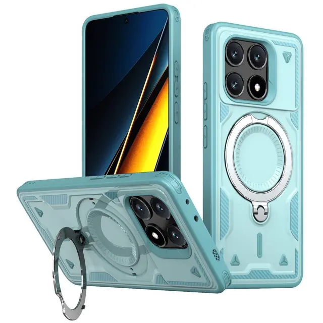 Magnetic Kickstand Hybrid Θήκη για Poco X6 Pro 5G-Baby Blue OEM