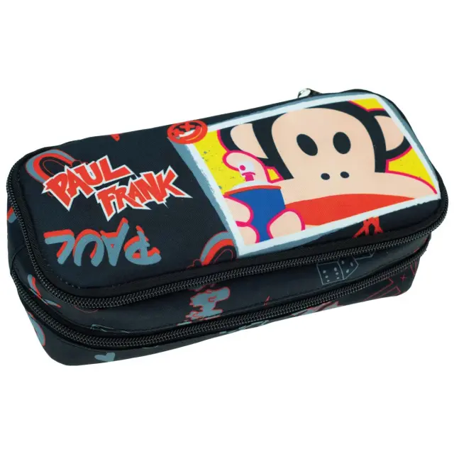Κασετίνα Βαρελάκι Οβαλ Paul Frank Graffiti 23x10x6cm Gim 346-85141