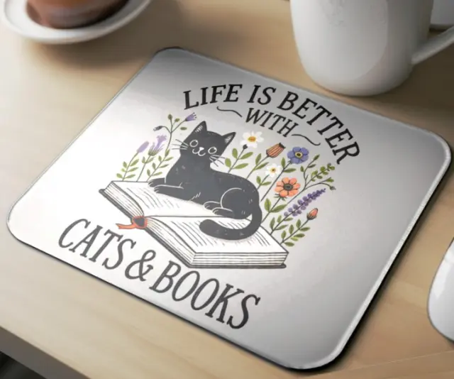 Mousepad cat A11 Διαστάσεις: 22cm(μήκος) x 18cm (ύψος) 2
