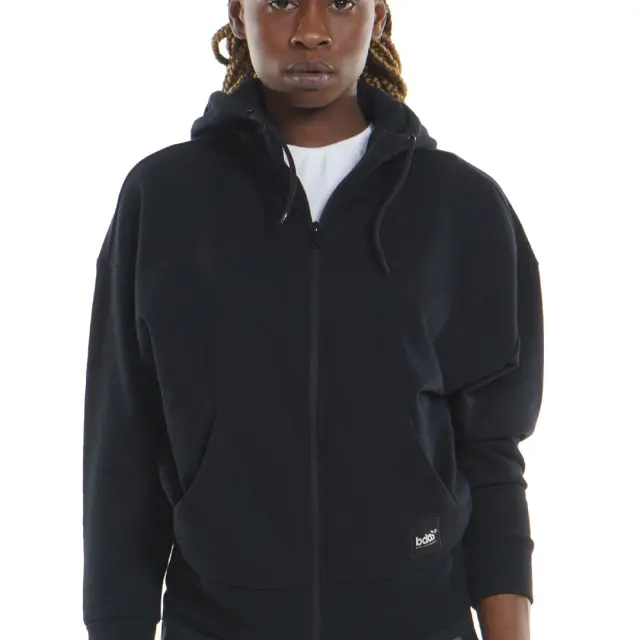 BODY ACTION OVERSIZED FULL ZIP HOODIE - XL