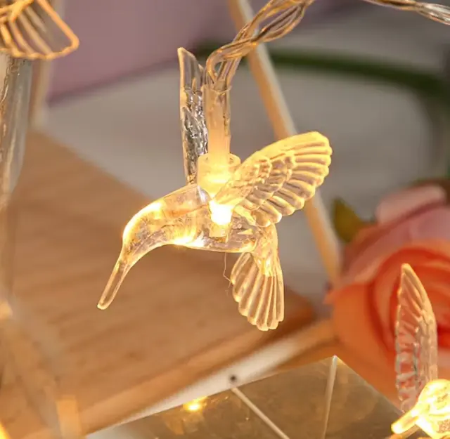 Ηλιακή γιρλάντα φωτισμού LED - String Bird - 5m+1m - 20D - 152875 - Warm White 2