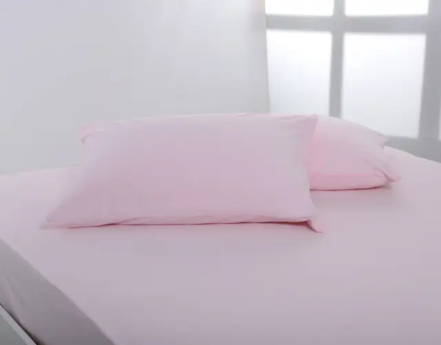 Ζευγάρι μαξιλαροθήκες jersey (50cm x 70cm) pink - -