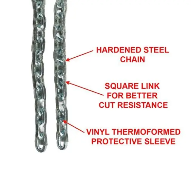 Master Lock 8012EURD - Ατσάλινη αλυσίδα με κάλυμμα βινυλίου 1,50m Φ6mm 3