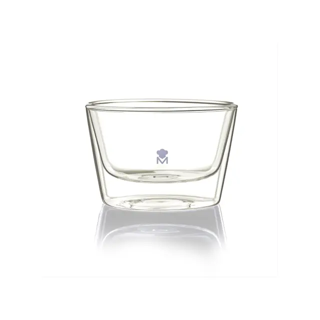 Master Pro Mixology Γυάλινο Μπολ Σερβιρίσματος με Διπλό Τοίχωμα 200ml 3