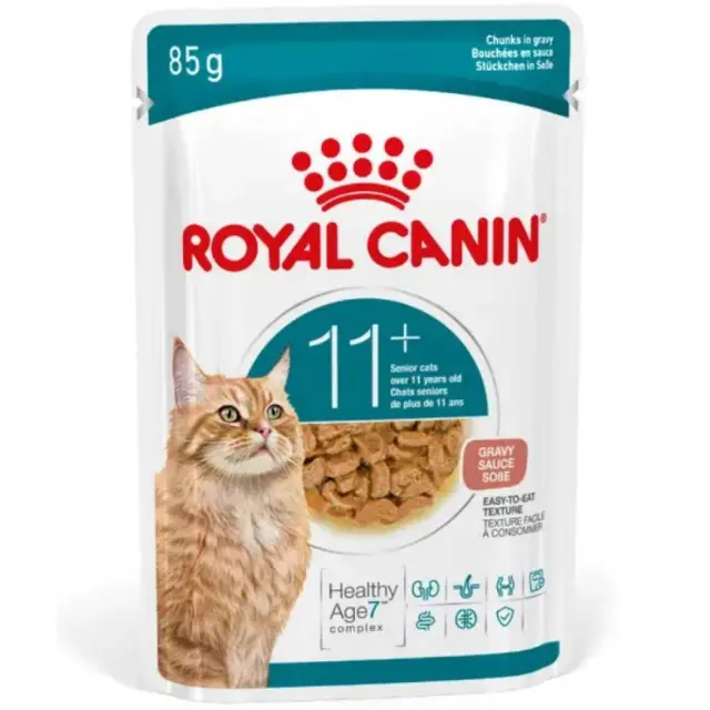 ROYAL CANIN Ageing 11+ Chunks in gravy - wet cat food - 12x85g