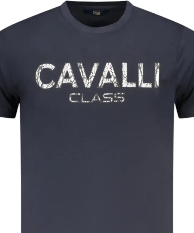 Cavalli Class - Ανδρική Μπλούζα T-Shirt Κοντομάνικη Regular Fit TXT61GJD060-04502 Μπλε - XL 3