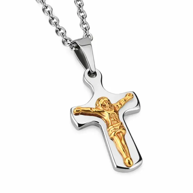 Ghetto Cross of Jesus Pendant Necklace