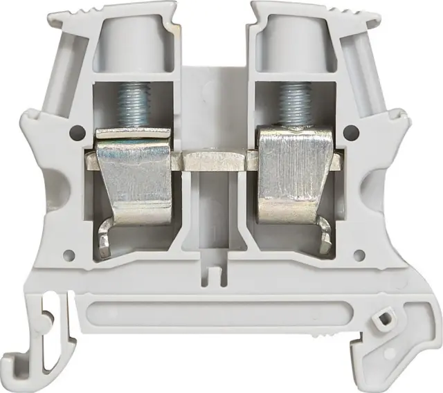 Terminal block Viking 3 - screw - 1 connect - 1 entry/1 outlet - pitch 10 - grey