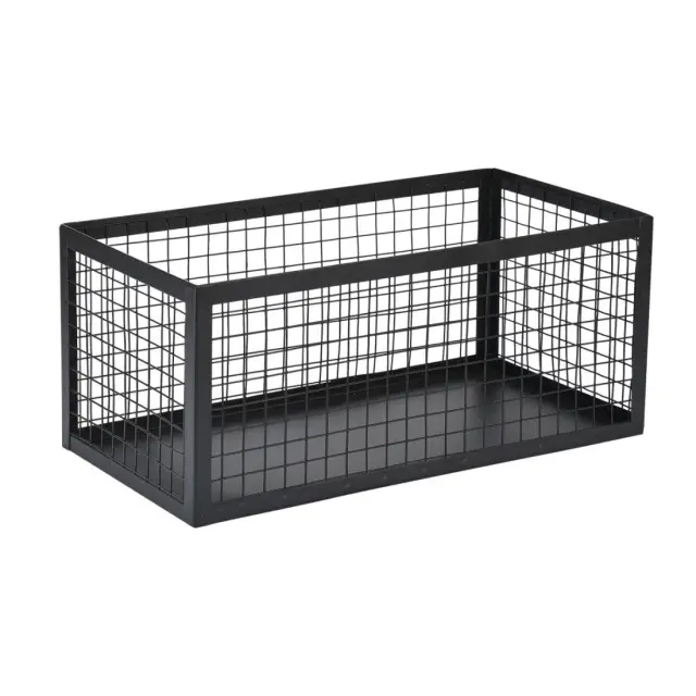 Estia Καλάθι Αποθήκευσης & Οργάνωσης Cage Μεταλλικό 30X15.5X13Cm Μαύρο