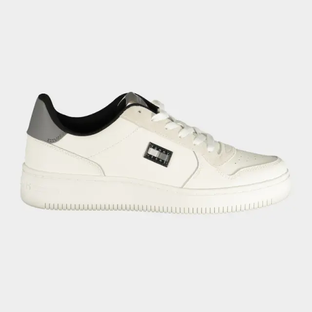 Tommy Hilfiger - Ανδρικά Sneakers Tjm Retro Basket EM0EM01681-0K6 Λευκό/Γκρι - 46