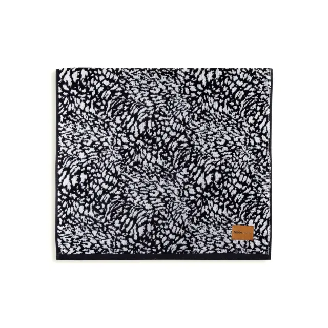 Πετσέτα Λουτρού 70x140 480gsm Nima Dakara Black-White 100% βαμβακερό