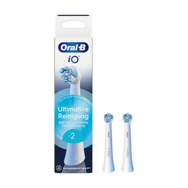 Oral-B Ανταλλακτικές Κεφαλές για Ηλεκτρική Οδοντόβουρτσα iO Ultimati Clean Double Pack White