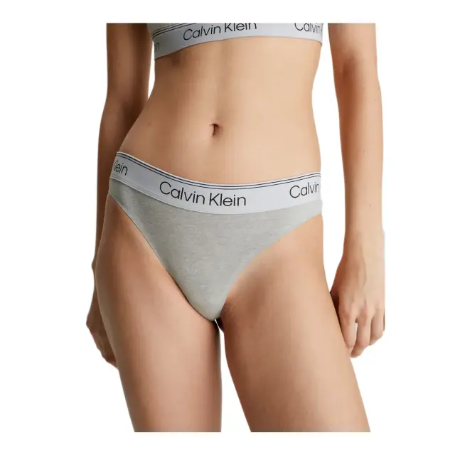Calvin Klein Γυναικείο String Athletic Cotton Thong, Χρώμα Ath Grey Heather