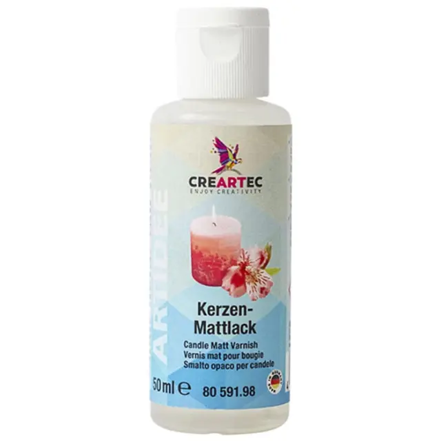 Creartec Βερνίκι Νερού για Κεριά - Ματ - 50ml