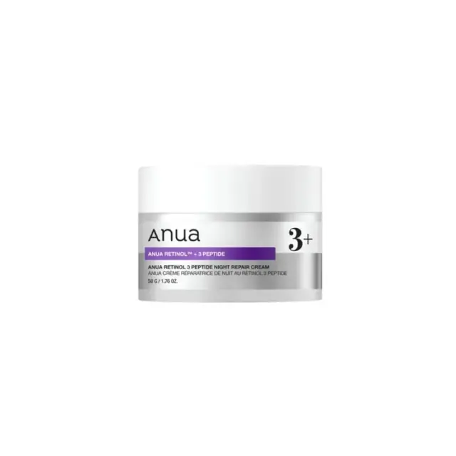 Anua Retinol 3 Peptide Night Repair Cream Αντιγηραντική Κρέμα Προσώπου Νυκτος με Ρετινόλη, 50gr