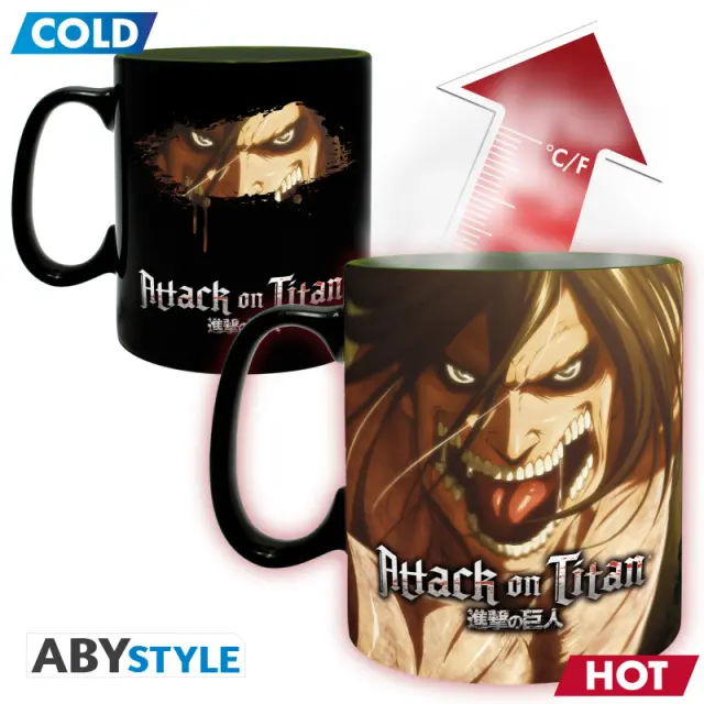 Κούπα κεραμική ATTACK ON TITAN Mug Heat Change 460 ml TitanS3 V2 ABYMUGA436 2