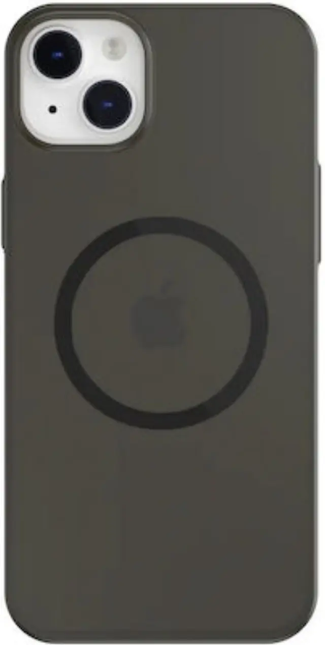 Gravity MagSafe Back Cover Σιλικόνης Transparent Black (iPhone 14 Plus)
