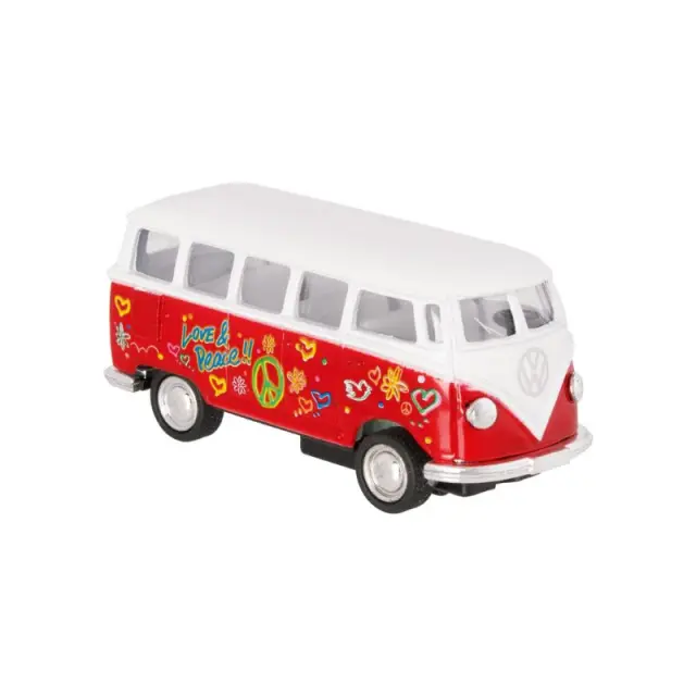Goki VW Classical Bus (1962) με σχέδια 1:64 6,5cm (3+ ετών) 12087 Κόκκινο