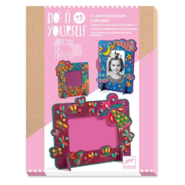 Djeco Εκπαιδευτικό Παιχνίδι DIY Φτιάχνω Κορνίζα Μωσαικό 'Νεράιδα' - FSC MIX για 5+ ετών 07904