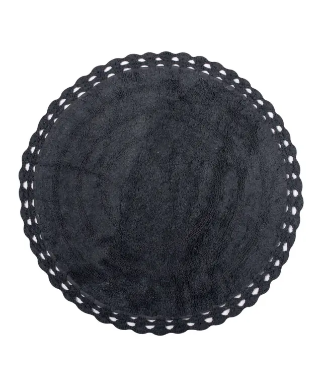 Πατάκι στρογγυλό ( 70cm ) ανθρακί - -