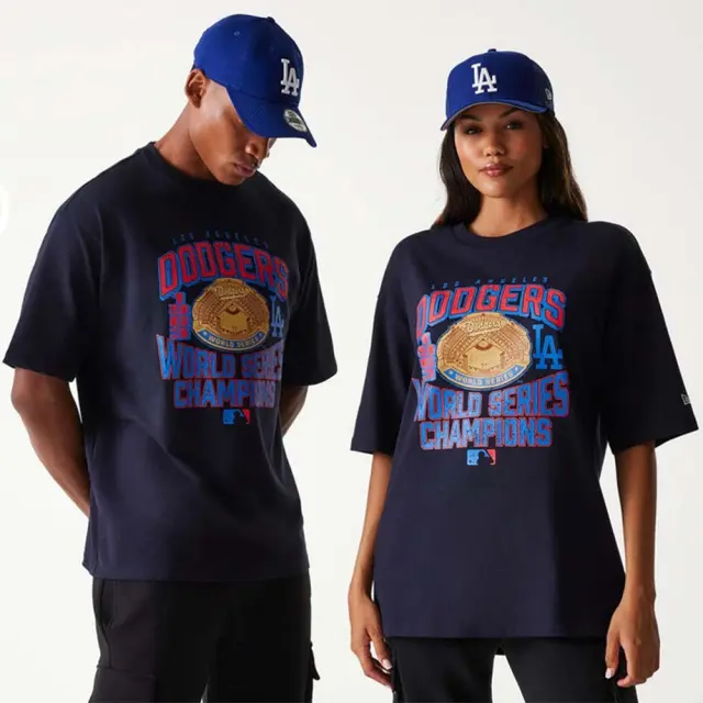 New Era Unisex World Series MLB Los Angeles Dodgers Oversized T-Shirt Μπλε Σκούρο 60667830 (New Era)