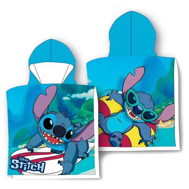 Πόντσο Disney Stitch Surf microfibre poncho towel