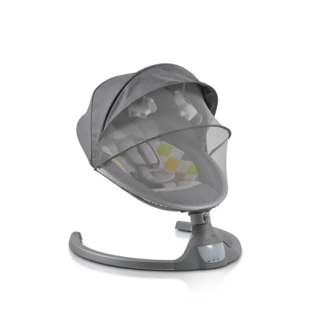 Cangaroo Ηλεκτρικό Ρηλάξ Κούνια iSwing ως 9kg Light Grey 3800146248116
