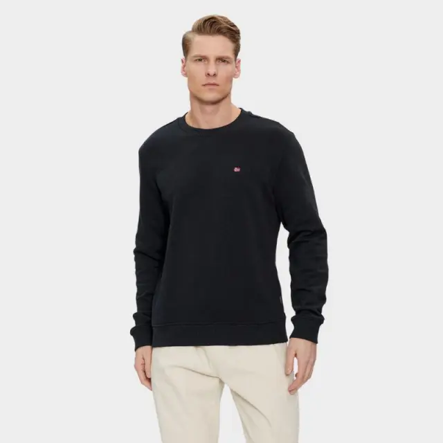 Napapijri - Ανδρικό Φούτερ Balis Regular Fit NP0A4H89-041 Μαύρο - 2XL