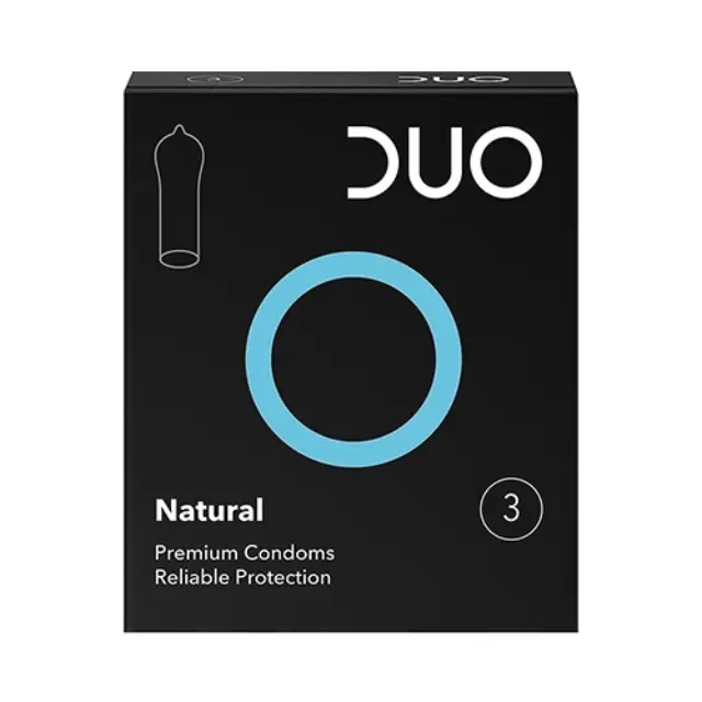 Duo Natural Προφυλακτικά Κανονικά με Λιπαντική Επίστρωση 3τεμ
