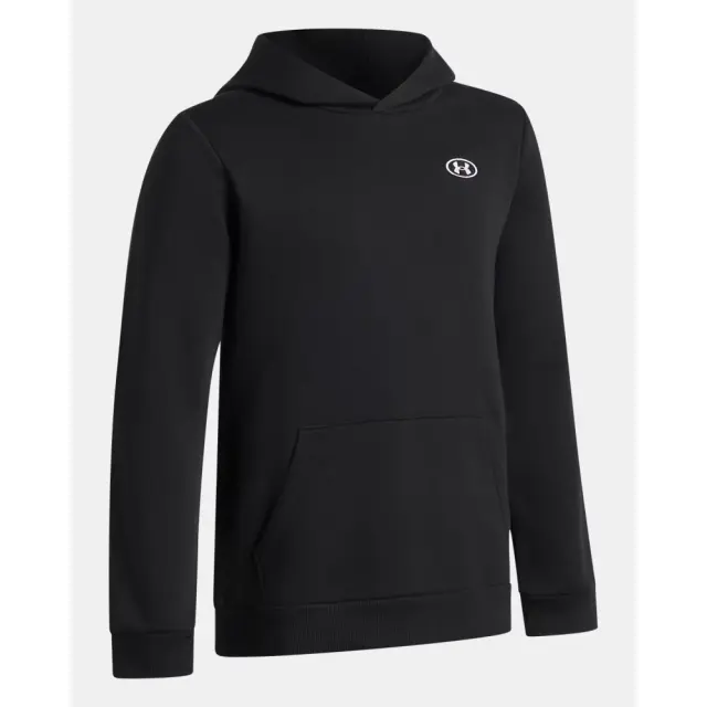 Under Armour Boy's Rival Fleece Hoodie Μαύρο 6013382-008 (Under Armour) - Small 2
