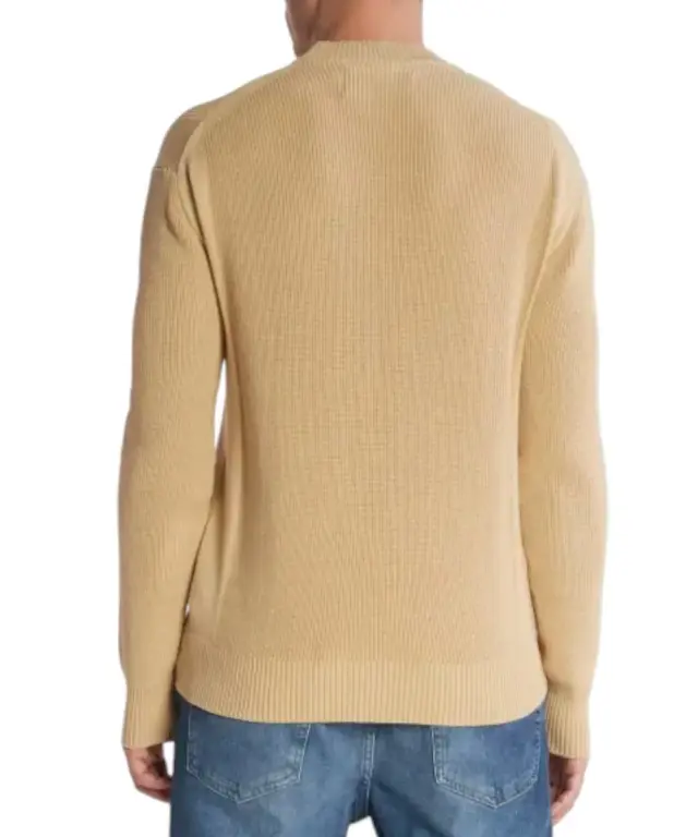 Calvin Klein - Ανδρικό Πουλόβερ Rib Slim Fit J30J324599-AAT Μπεζ - 2XL 3